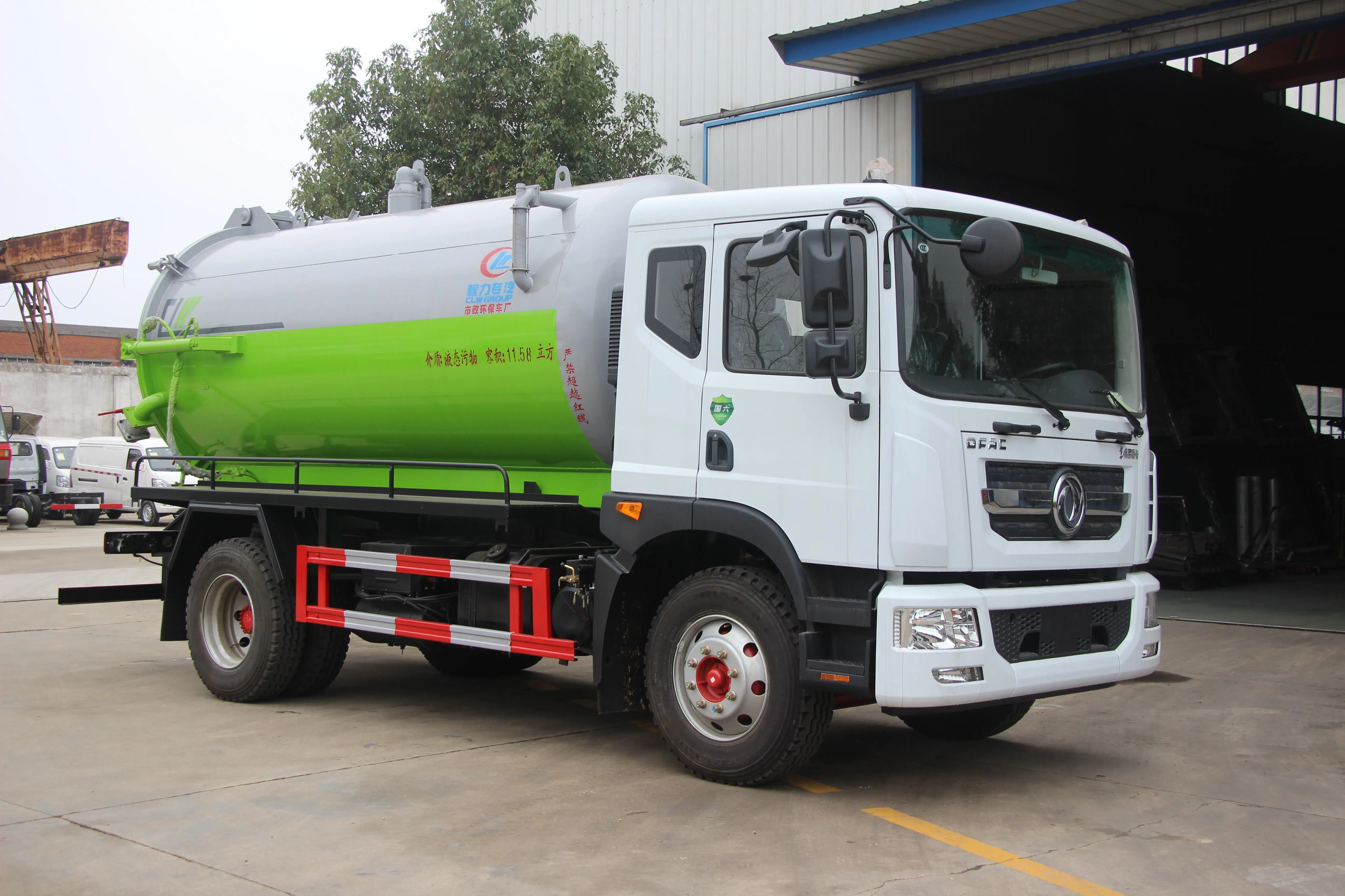 Dongfeng 4X2 Euro5 12000 Liter 15000L Fäcal Sammlung Entsorgung Abwasser Vakuumsauger