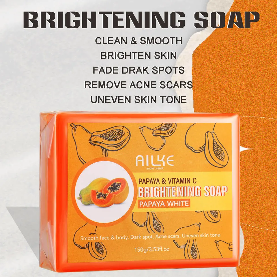 Solid Whitening Plant-Derived Oils Skincare Skin Lightening Face Soap