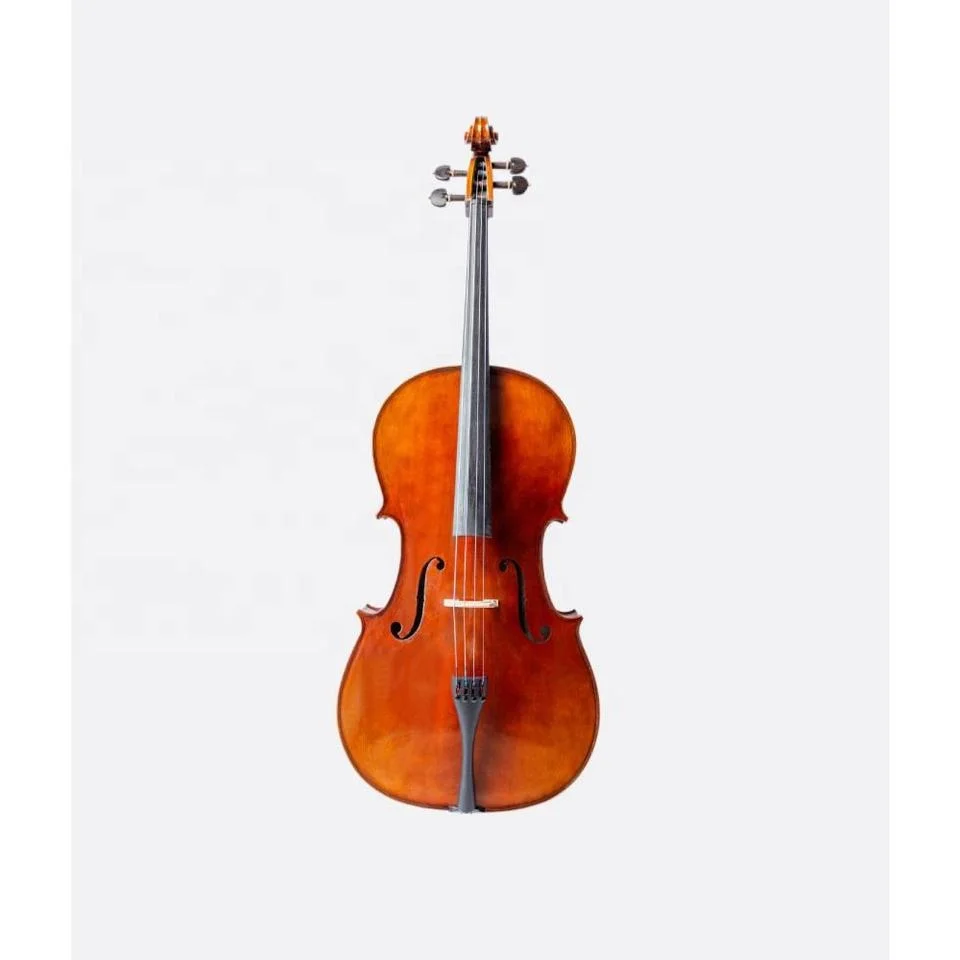 Music High-Quality Beautiful Flame Maple Handmade Professional Cello