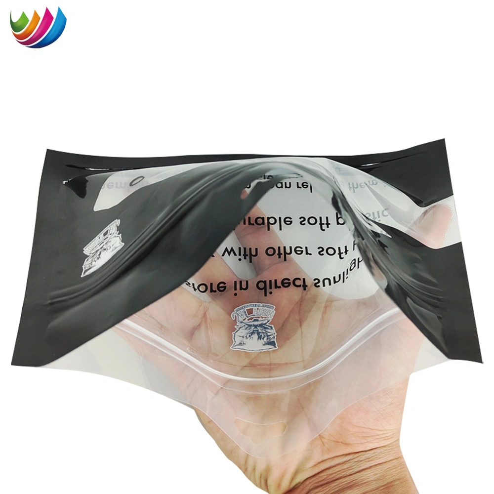 Customized Printed Fishing Bait Packaging Bag Resealable Transparent Soft Fishing Lure Plastic Fishing Bait Packaging Bag