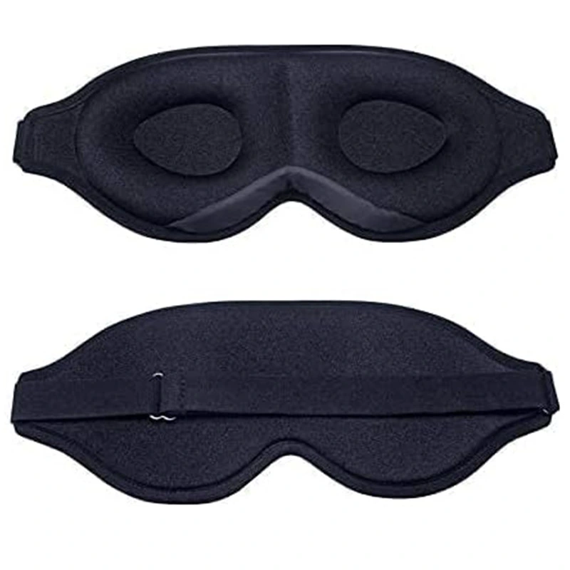 Masque de sommeil en soie amovible 3D pour les yeux, avec une tasse froide pour les yeux profonds.