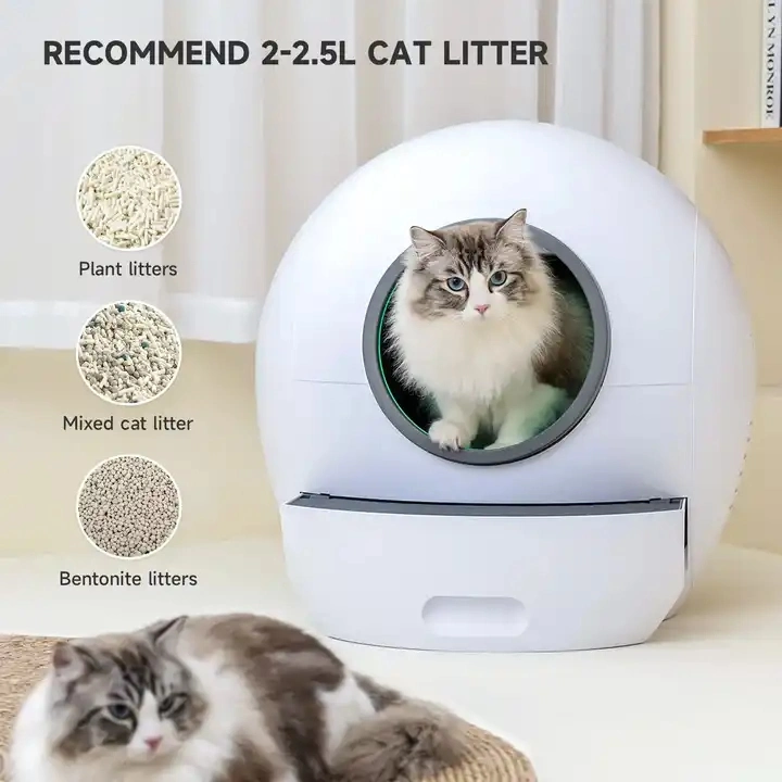 Free Shipping Automatic Self Cleaning Smart WiFi Control Cat Litter Box Intelligent UV Disinfection Cat Litter Tray Sound Reminder Basin Cat Toilet