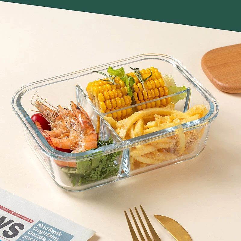 185ml Custom Meal Prep Eco Transparent Glass Food Storage Container Leakproof Lunch Box