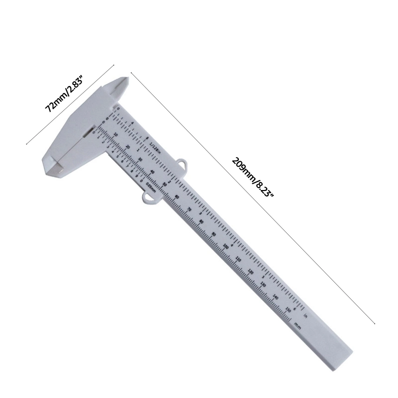 150mm Portable Kunststoff Augenbraue Nonius Caliper Kunststoff Augenbraue Tattoo Lineal Permanente Make-Up-Messgeräte