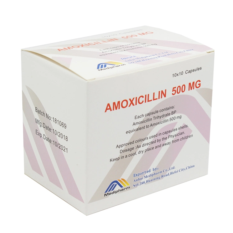 GMP Medicine Amoxycillin Capsule 500mg