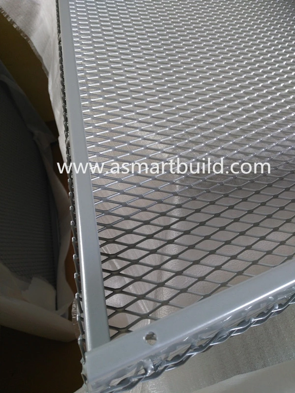 Gray Color Power Coated Metal Ceiling with Different Mesh Design Available