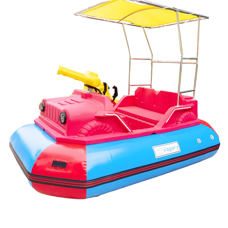 Bumper Boat Plastic Brushless Motor 500W 300kg 3 Person Activity Playground