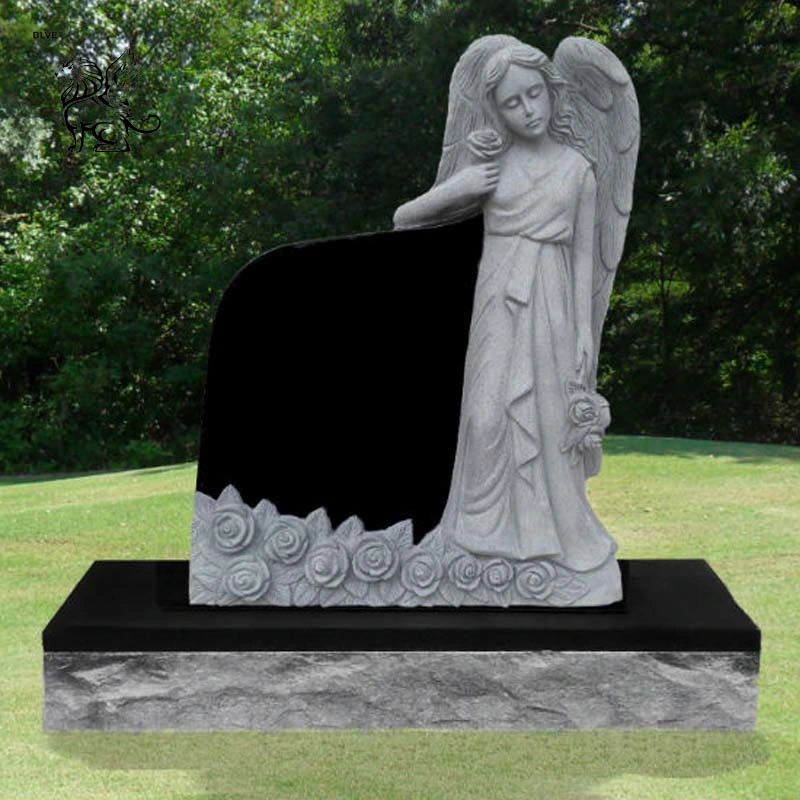 Heart Design Hot Sale Monuments Stone Classic Weeping Angle Gravestone Mty-08