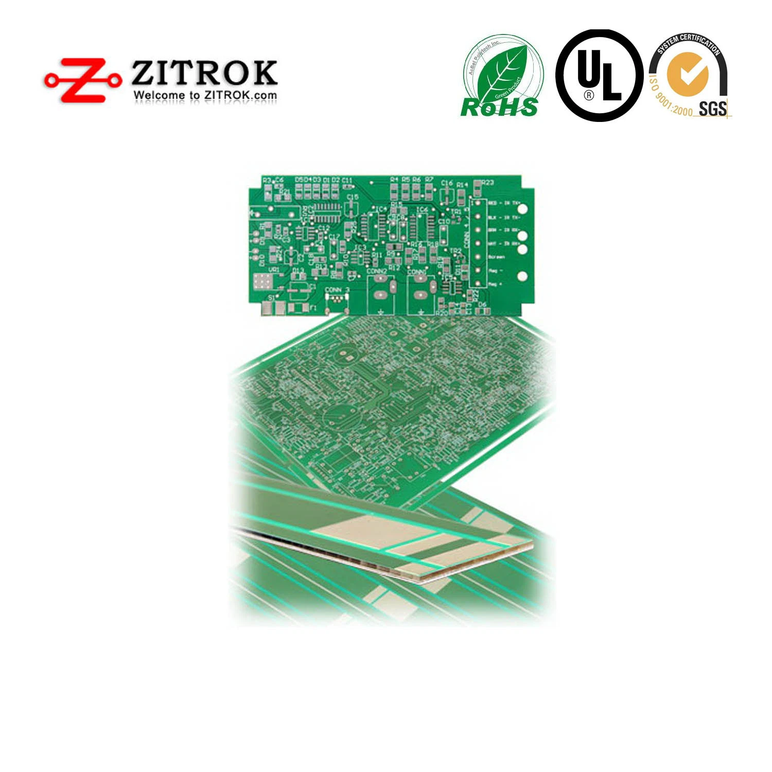 EMS Fr4 94V0 CCTV Board Camera Module PCB Board & Multilayer PCB Assembly