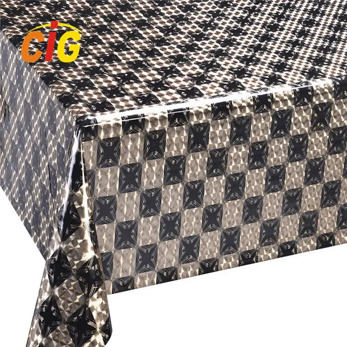 Colorful Custom PVC Shiny Tablecloth Thickness Roll 0.18 mm Width 137cm