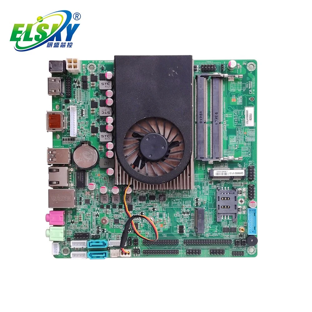 Elsky Mini-Itx Motherboard com CPU Lago Kaby 7 Gen Core i5-7200u Memória DDR4 Max 32 GB 4K Exibir DC 12V/19V Qm9750