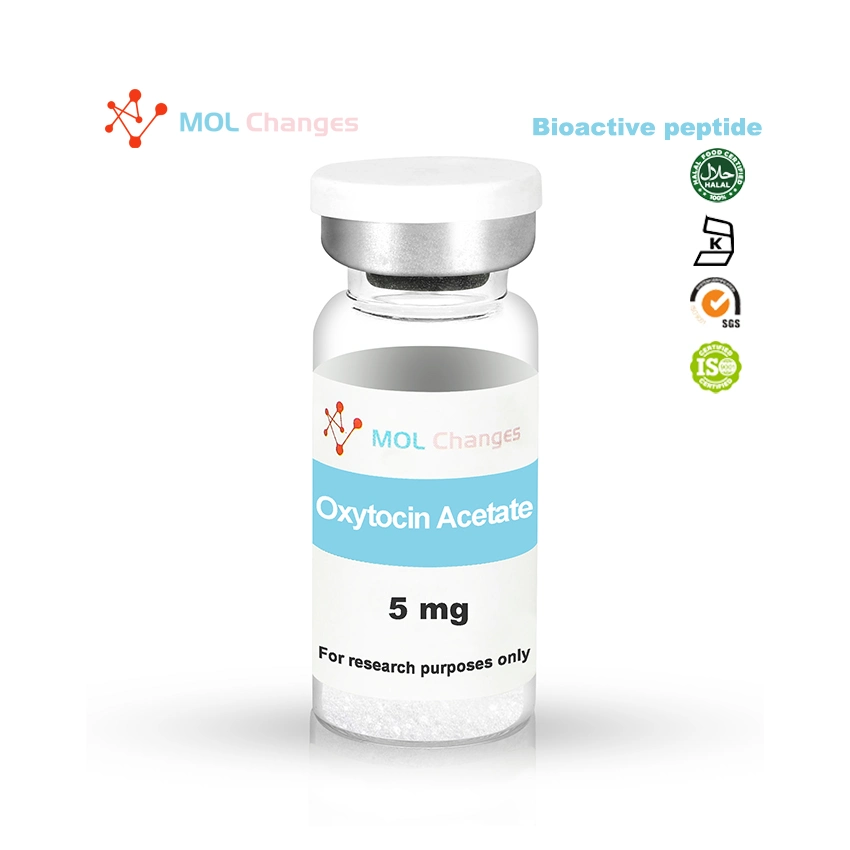 Factory Supply Manufacturer 99% Purity 5mg Peptides Oxytocin Acetate CAS 50-56-6 in Stock