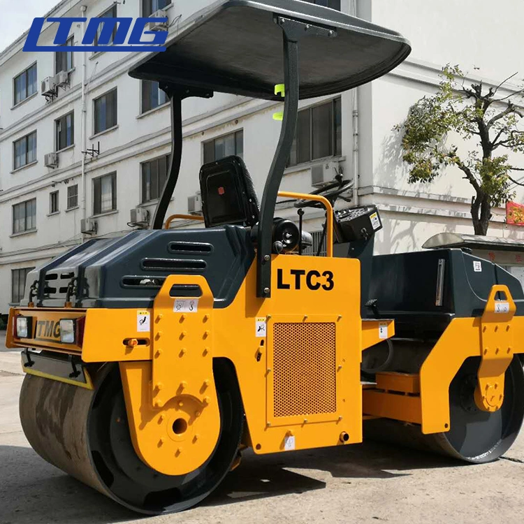 Ltmg Mini Doble de un solo tambor Vibratorio Asphalt 1 Ton 2 Ton 3 rodillo de carretera de tonelada