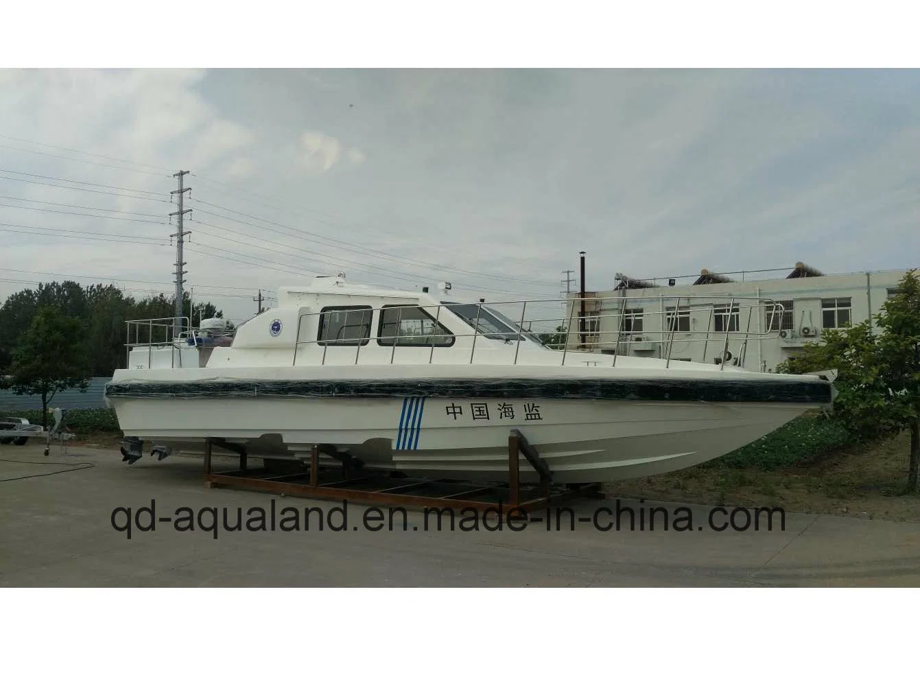 Aqualand 41feet 12.50m Fiberglass or Aluminum Pilot Patrol Military Rescue Aluminium Motor Boat (410PT)