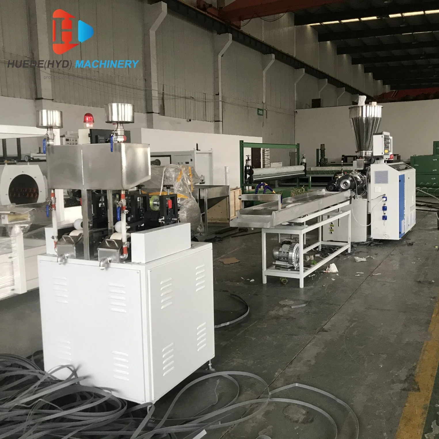 Double Cavity Output PVC Edge Banding Production Line Plastic Profile Making Machine Extrusion Line