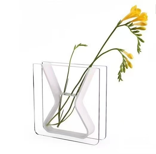 Acrylic Letter C Vase Hotel Living Room Decoration Flower Arranger