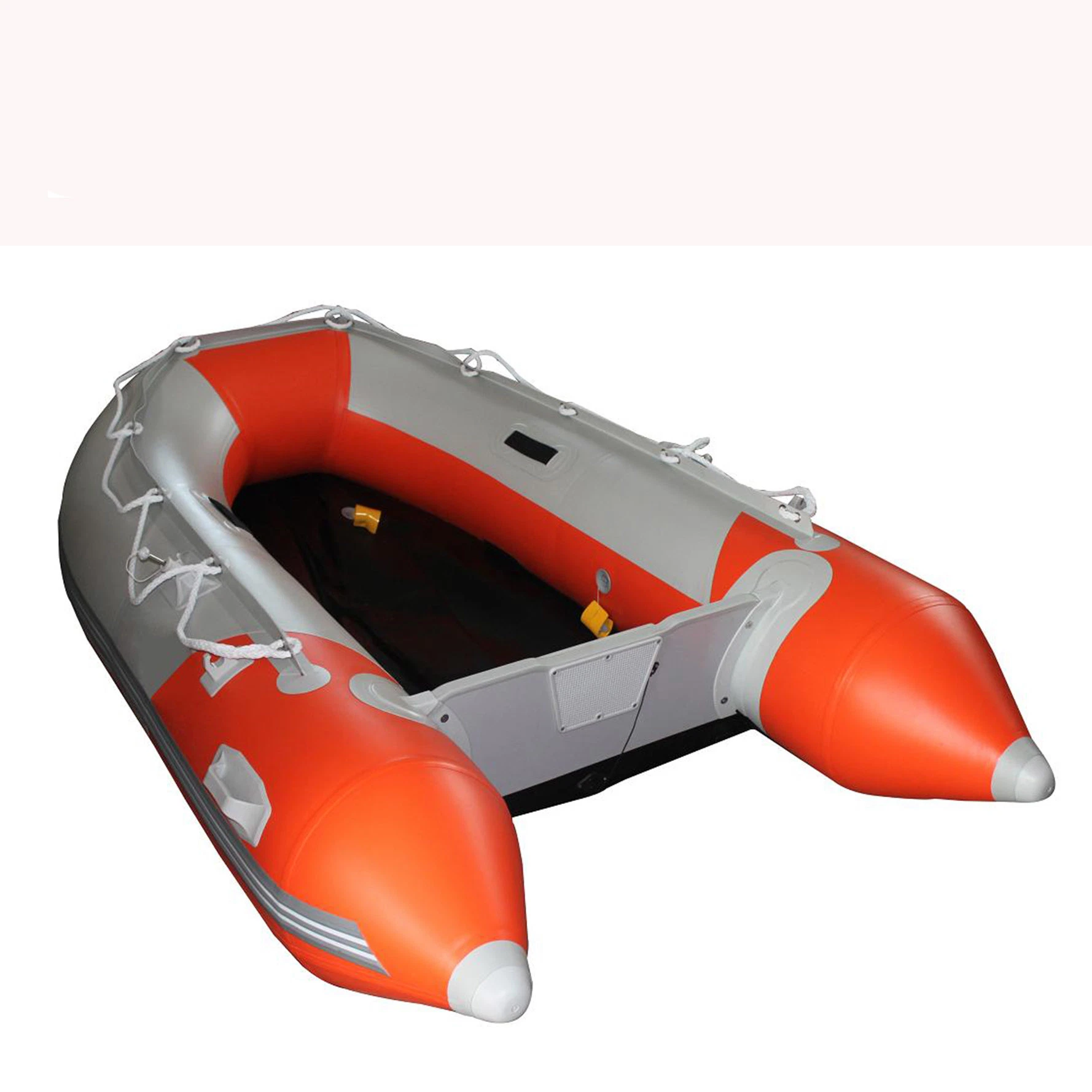 ILife PVC/Hypalon Inflatable Rescue Fishing Rubber Boat con aluminio/Drop Stitch Aire/Piso contrachapado