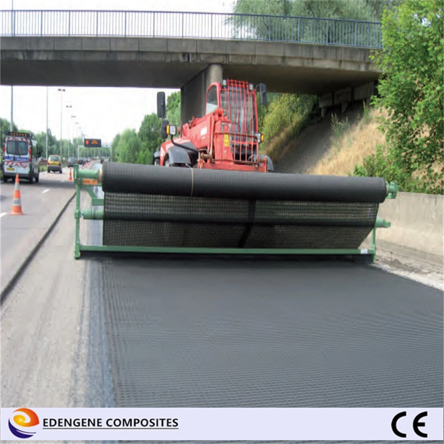 Polyester (PET) Geocomposite Coated Bitumen for Asphalt Road