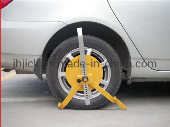 New Arrival Strong Yellow Stainless Steel Wheel Lock