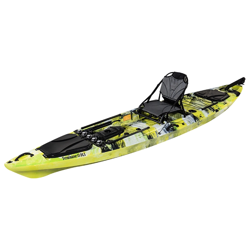 Bote de remos de plástico barato 13FT PRO para la venta de Kayak de pesca