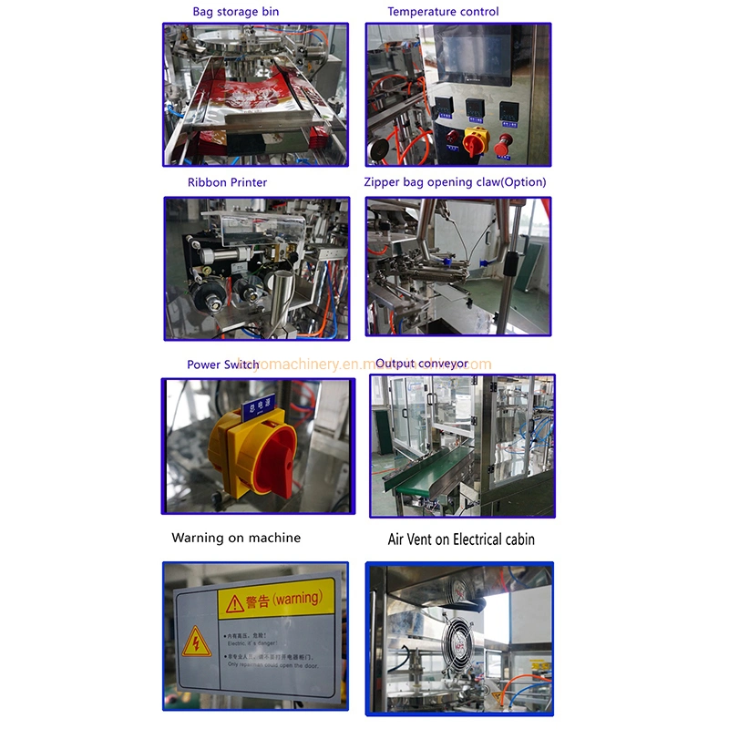 Automatic Production Line of 1-5-10kg Detergent Washing Soap Cleaner Powder Rotary Filling Sealing Machine for Doypack Spout Bag