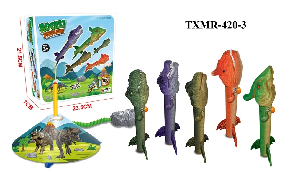 Multiple Styles Foam Dinosaur Rocket Model Summer Outdoor Game Toys for Kids