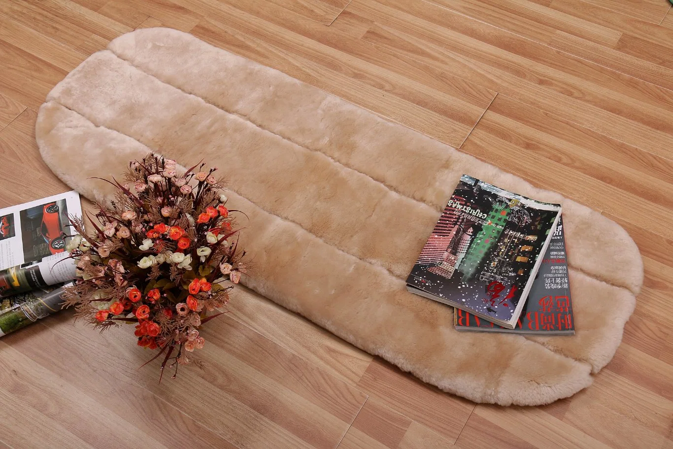 Venta de fábrica esquilados Sheepskin Sheepskin Nappa para autos