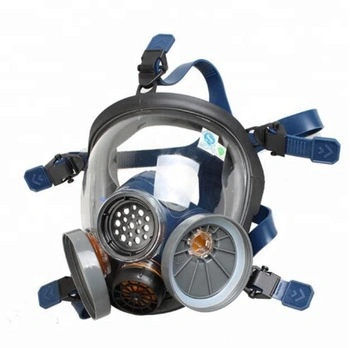 Rubber/Silicone En136 Approved Chemical Respirator Protection Dual Filter Mask