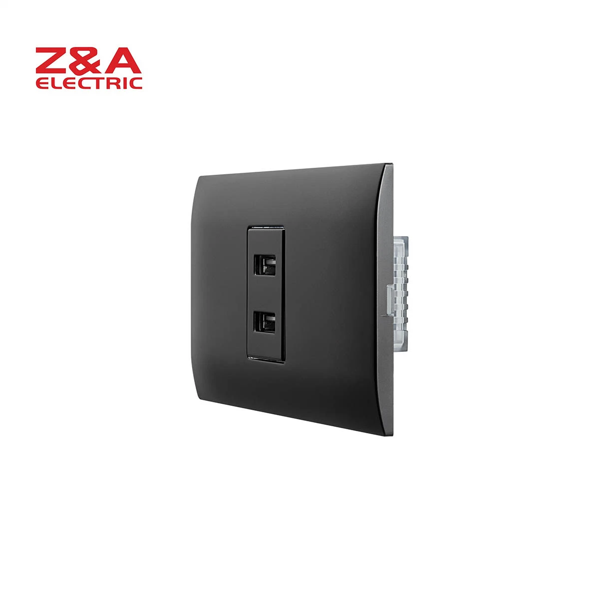 Ah2116. Fmbk Ah Series Full Matte Black Z&a Za Electric Wall Socket