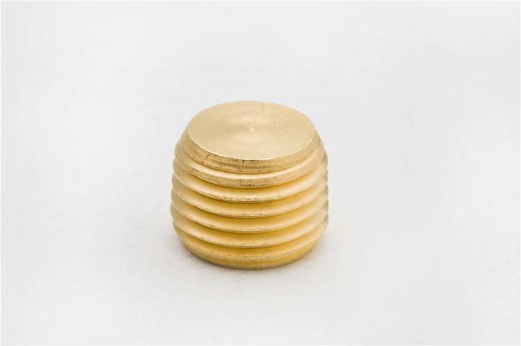 Hex Plug, 1/4" NPT Male, Solid Brass Pipe Fitting