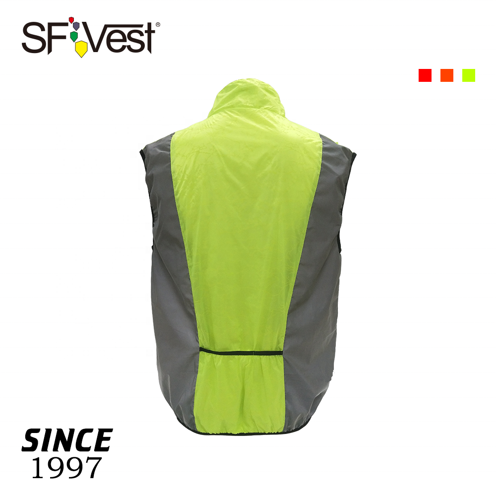 High Visibility Cycling Outdoor Safety Sports Vest with Pockets