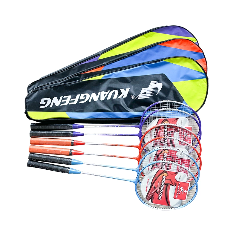 Wholesale Indoor Outdoor Sports Customized Brand Aluminum Carbon Badminton Racket Set