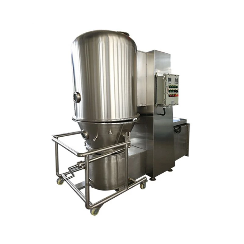 Fluid Bed Granulator Machine Mixing and Drying Instant Granules Solid Power Granulating Coating Boiler Drying Machine