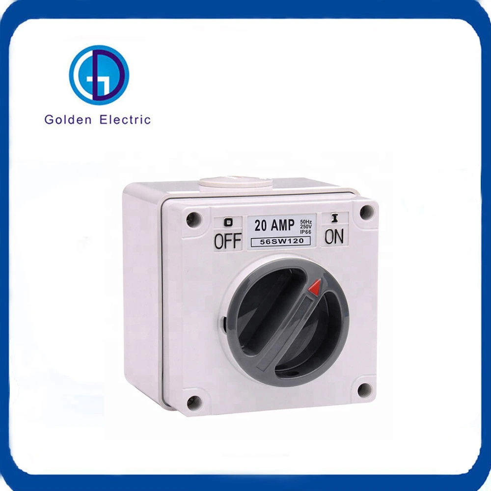 500V Waterproof Industrial 3 Phase Square Manual Changeover Switch 10A 20A 32A 40A 50A 63A Rotary Switch