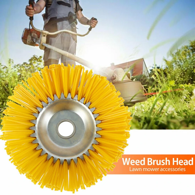 Gasoline Mower with 8 Inch Nylon Wire to Beat The Grass Head 200X25mm with Hard Nylon Weeding Wheel Brick Seam Weeding Brush