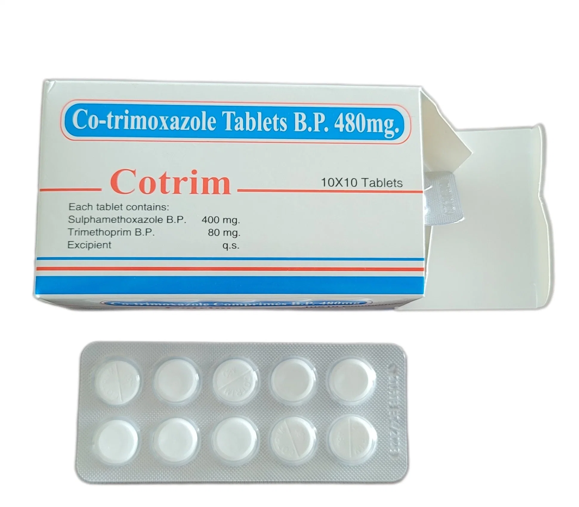 Comprimé de co-trimoxazole 480mg médicaments pharmaceutiques