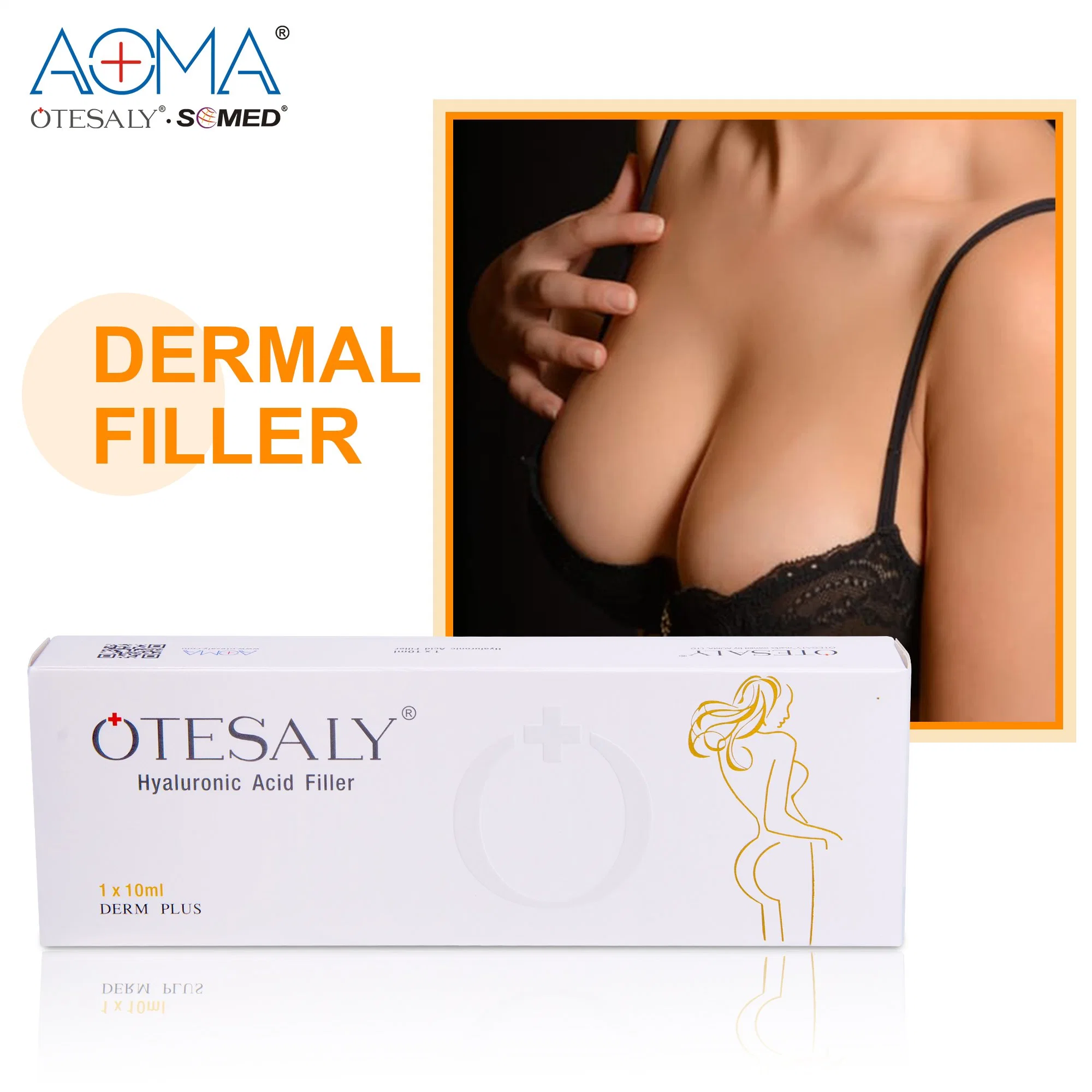 Réticulé Otesaly 10 ml acide hyaluronique soutireuse dermique élimination profonde du rinkle Implants mammaires