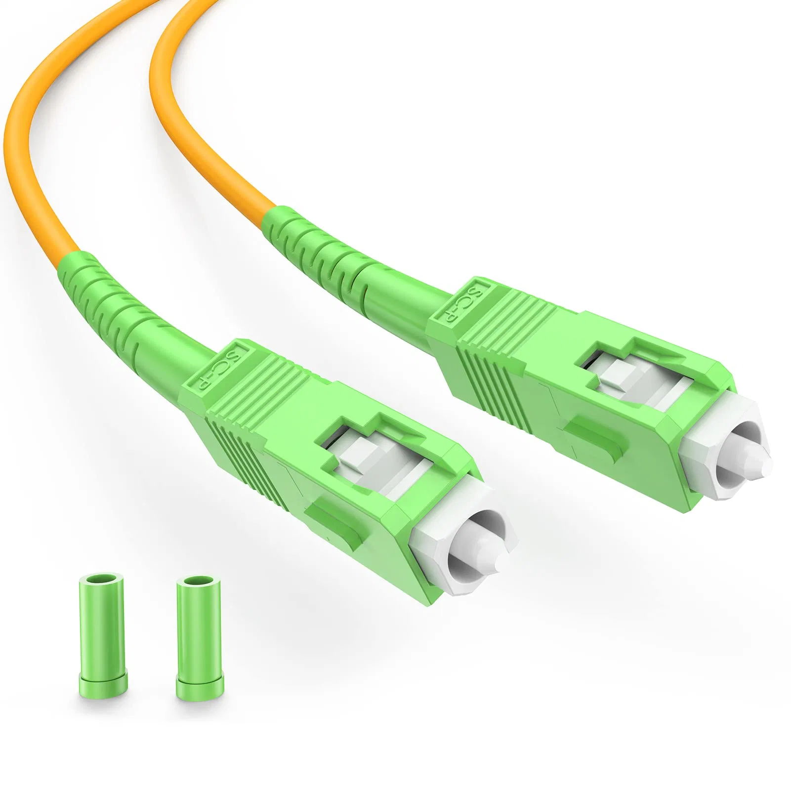 Fabricación cable de fibra óptica SC / APC de alta pérdida de retorno Cordón de fibra óptica