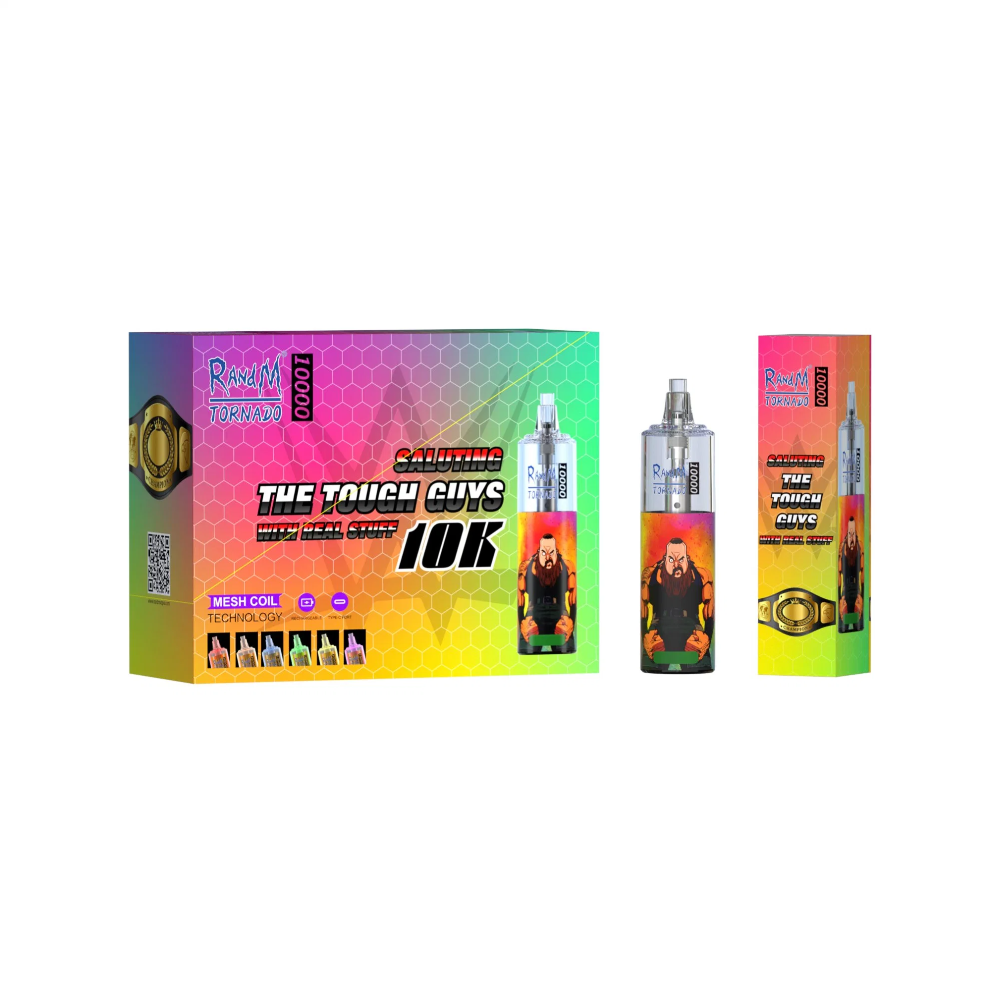 2022 Brand New Einweg-Mesh Vape Wiederaufladbare 1000mAh Randm Tornado 10000 Puffs