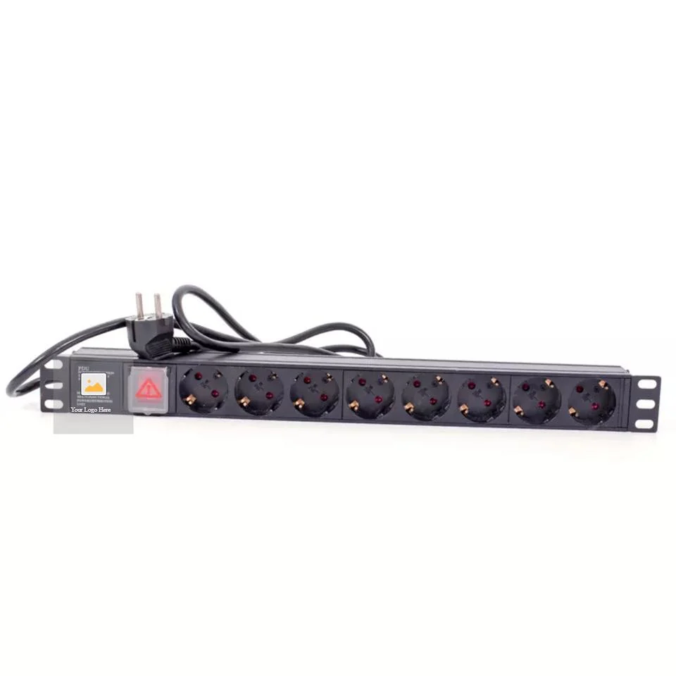 High quality/High cost performance  8 Way 1u German Socket Rack Mount PDU