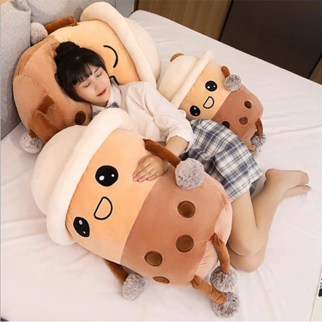 Wholesale/Supplier Custom Soft Cute Bubble Tea Plush Toys Stuffed Pillow Boba Toys