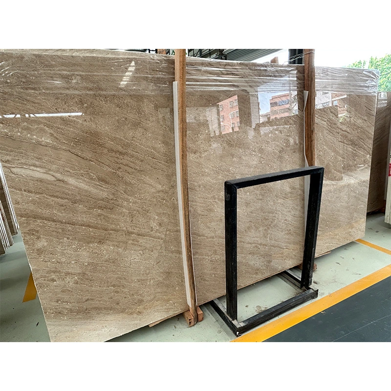 Dinuo Beige Polished Big Slabs Stone Marble for Countertop/Villas/Interior Decoration