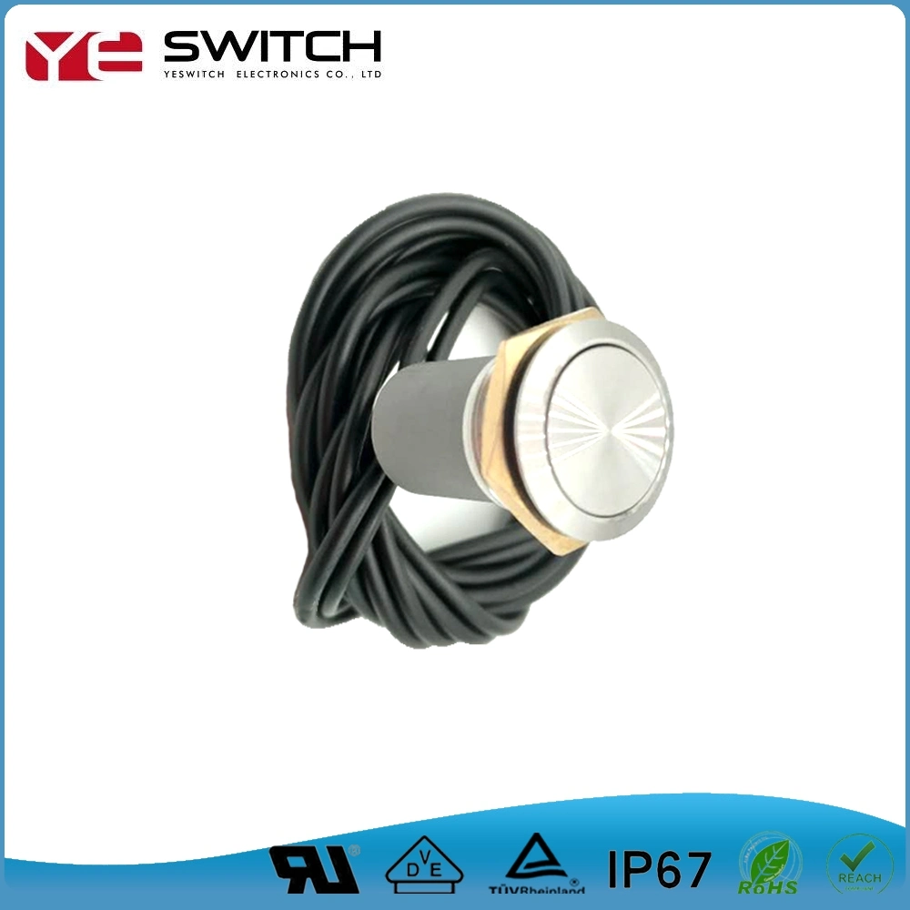 IP67 Waterproof 19mm Momentary/Latching Metal Push Button Switch for Bicycle Parts