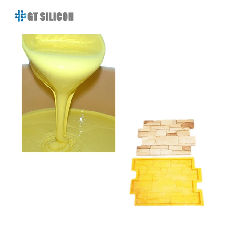La RTV2 de caucho de silicona líquida para la elaboración de chapas de madera piedras de caucho de silicona cura Platinum