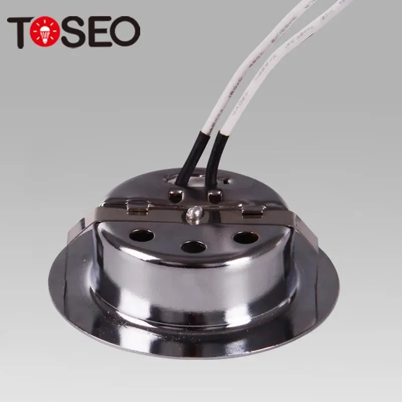 Toseo Custom Recessed Round Mini 3000K LED Cabinet Light Round 12V LED Light