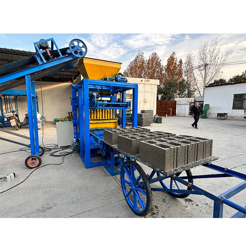 Qtj4-26 Fully Automatic Machinery Concrete Hollow Paver Block Making Machine Production Line