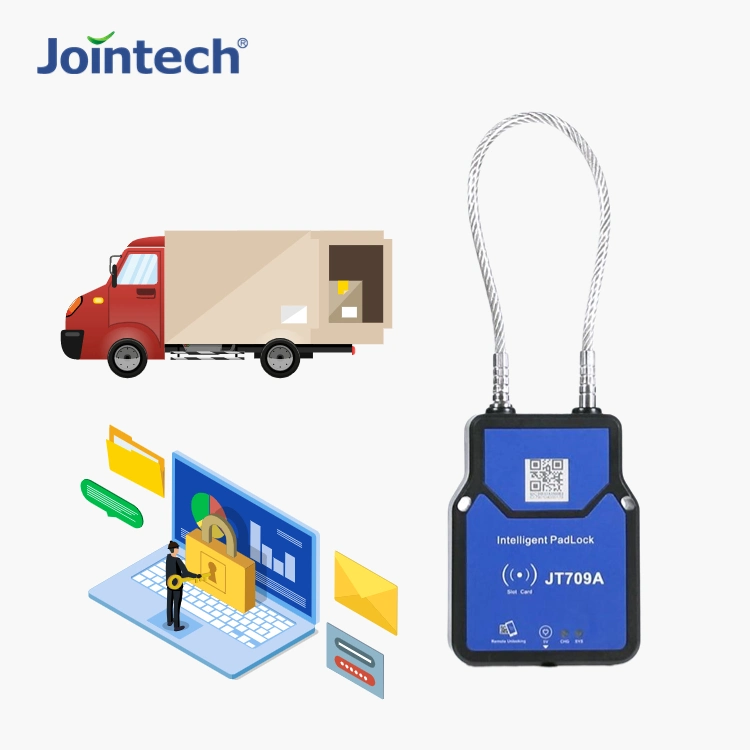 Jointech Jt709A Bluetooth الحاوية Bluetooth GPS تتبع القفل 2g شبكة 4G مستند إلى ويب