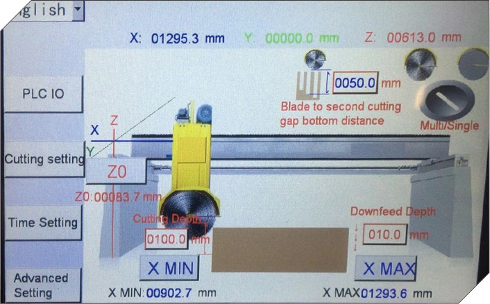 A Sabedoria de máquinas de Pedra Wsd3200 Bloco Multi-Blade automático bloco de mármore granito de corte da máquina de corte com sistema de elevação hidráulica