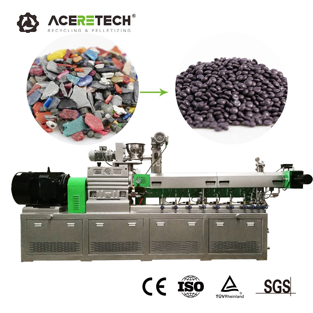 HDPE Bottle Flakes Plastic Extrusion Pelletizer