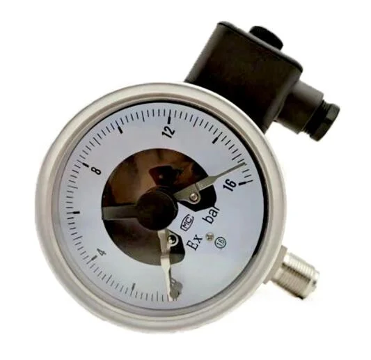 100mm Stainless Steel Electrical Contact Pressure Vacuum Pressure Gauge for Power Transformer